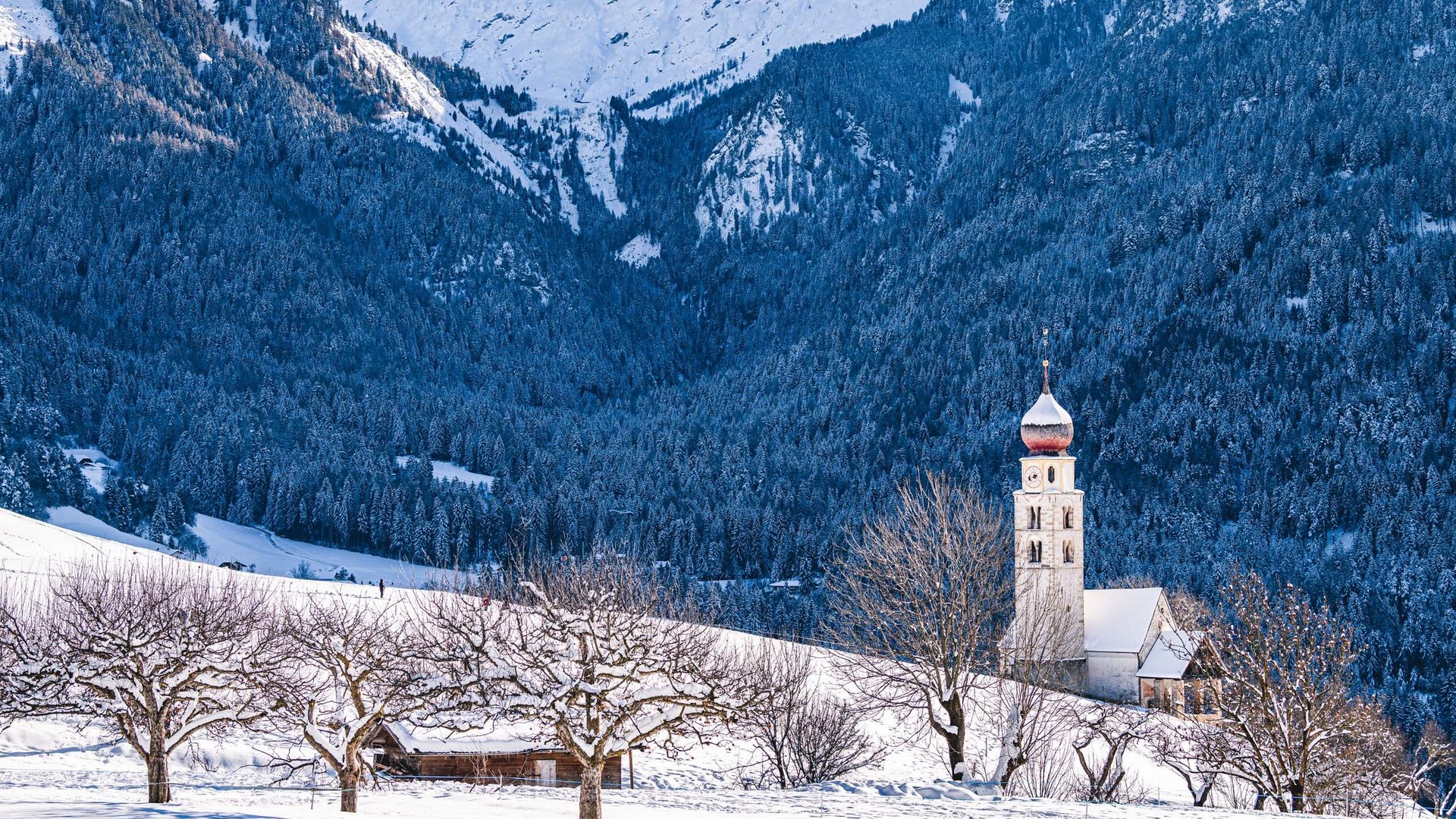 Winter holiday in the Dolomites